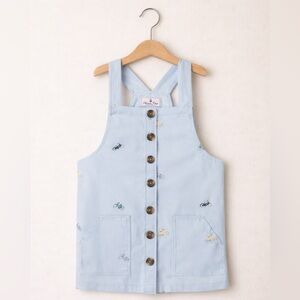 Classic Prep Jamie Jumper Dress Size 8 NWT Beach Cruiser Embroidered